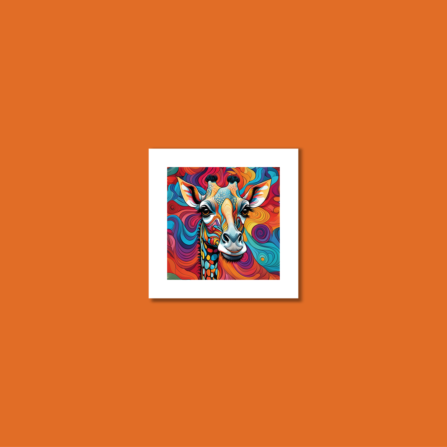 ABSTRACT GIRAFFE **UNFRAMED ART PRINT**