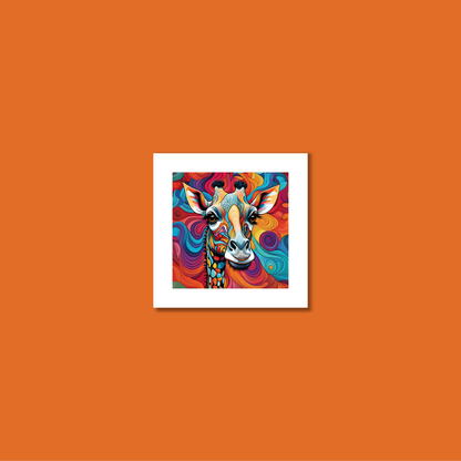 ABSTRACT GIRAFFE **UNFRAMED ART PRINT**