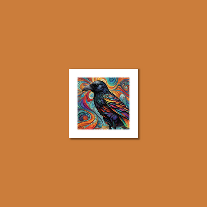 ABSTRACT CROW **UNFRAMED ART PRINT**