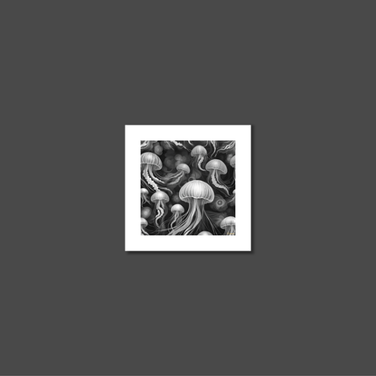 ABSTRACT JELLYFISH **UNFRAMED ART PRINT**