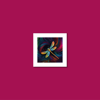 ABSTRACT DRAGONFLY **UNFRAMED ART PRINT**