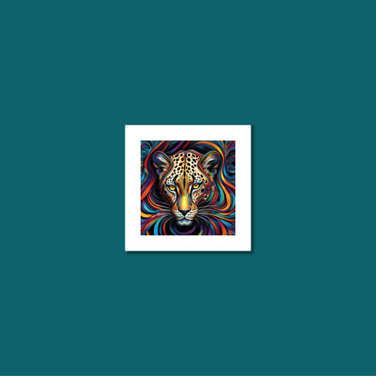 ABSTRACT LEOPARD **UNFRAMED ART PRINT**