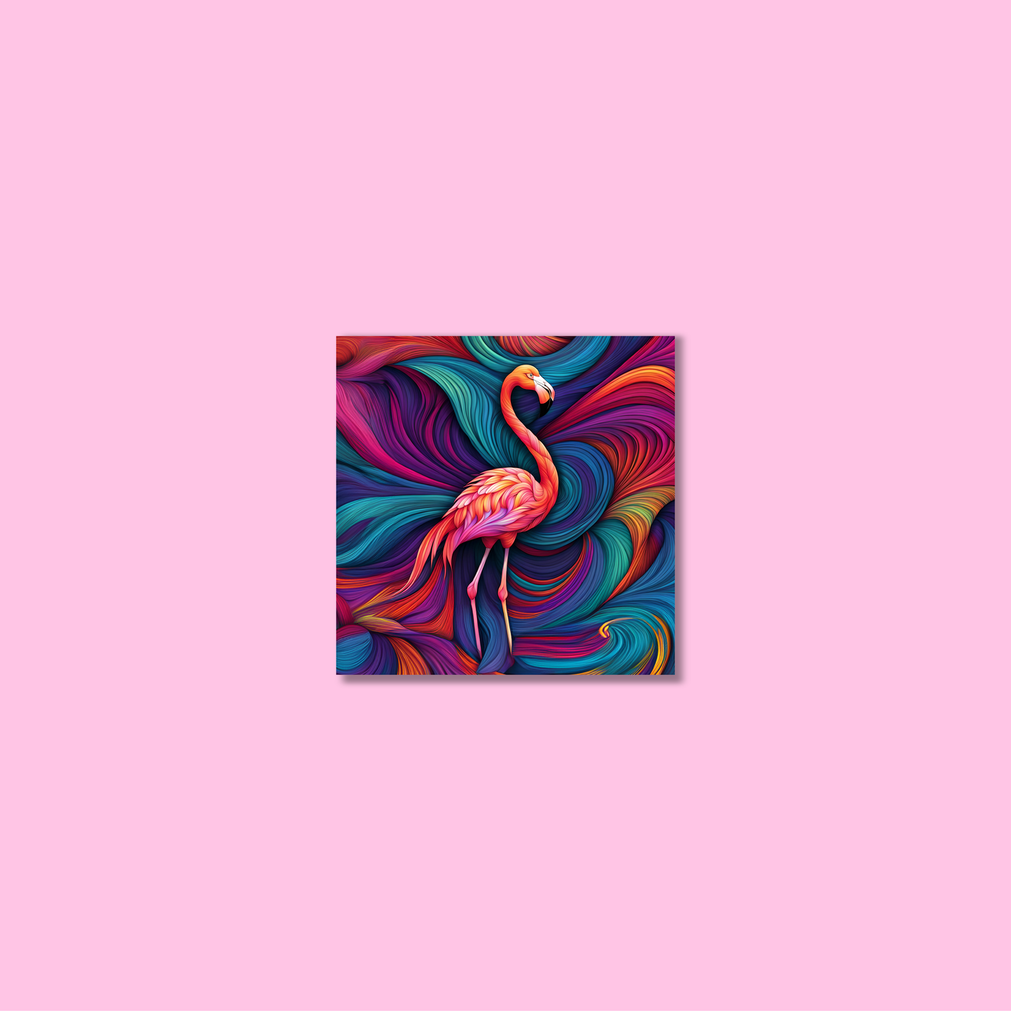 ABSTRACT FLAMINGO **UNFRAMED ART PRINT**