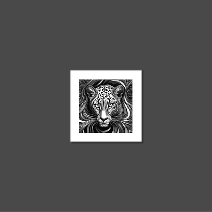 ABSTRACT LEOPARD **UNFRAMED ART PRINT**