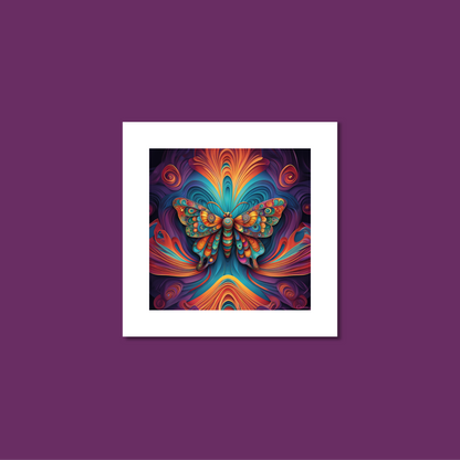 ABSTRACT BUTTERFLY **UNFRAMED ART PRINT**