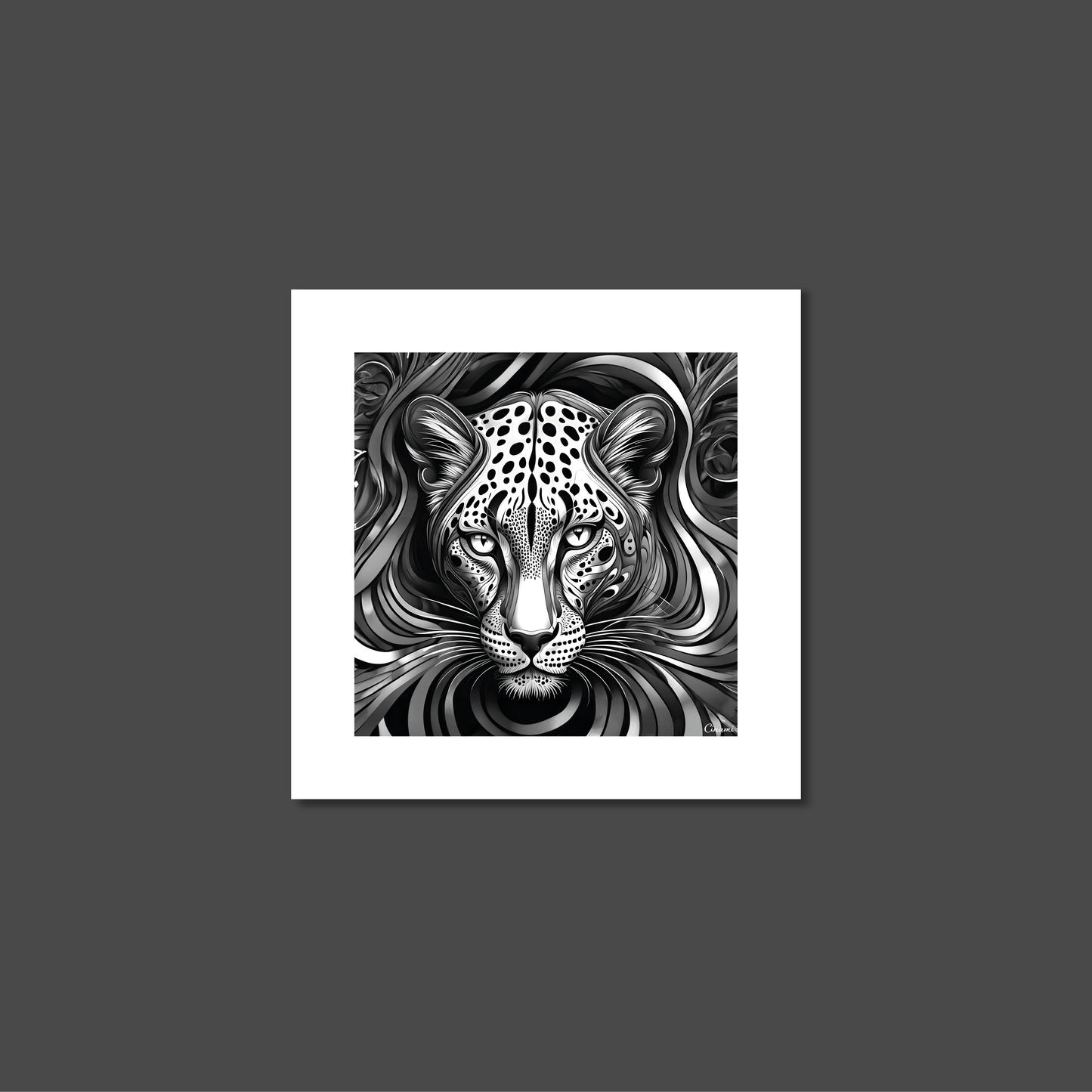 ABSTRACT LEOPARD **UNFRAMED ART PRINT**