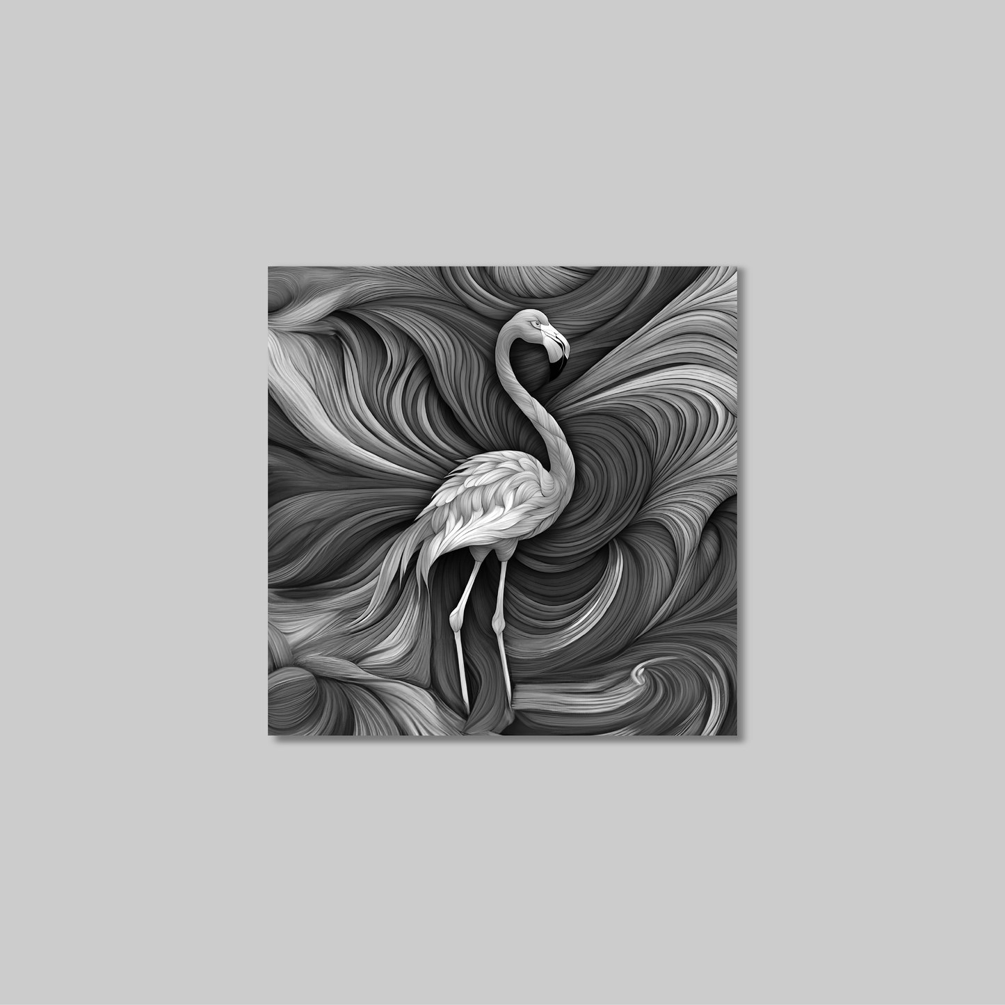 ABSTRACT FLAMINGO **UNFRAMED ART PRINT**