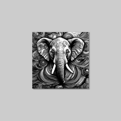 ABSTRACT ELEPHANT **UNFRAMED ART PRINT**