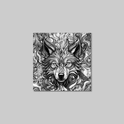 ABSTRACT WOLF **UNFRAMED ART PRINT**