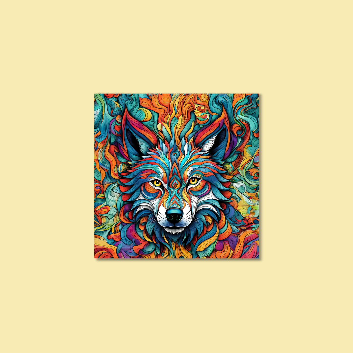 ABSTRACT WOLF **UNFRAMED ART PRINT**