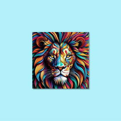 ABSTRACT LION **UNFRAMED ART PRINT**