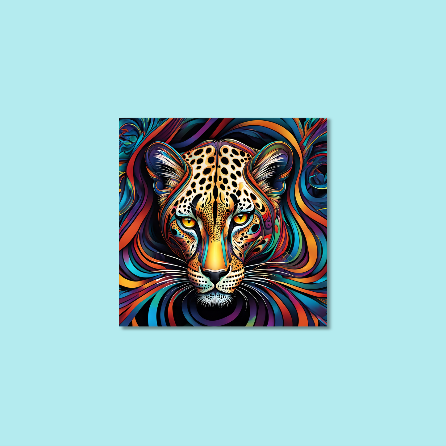 ABSTRACT LEOPARD **UNFRAMED ART PRINT**