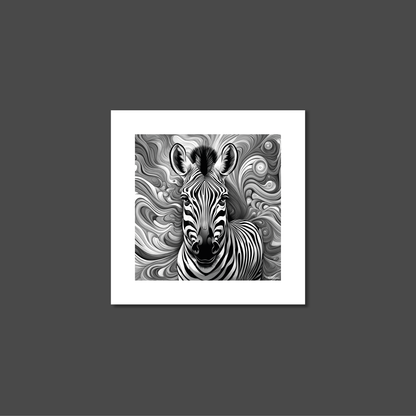 ABSTRACT ZEBRA **UNFRAMED ART PRINT**