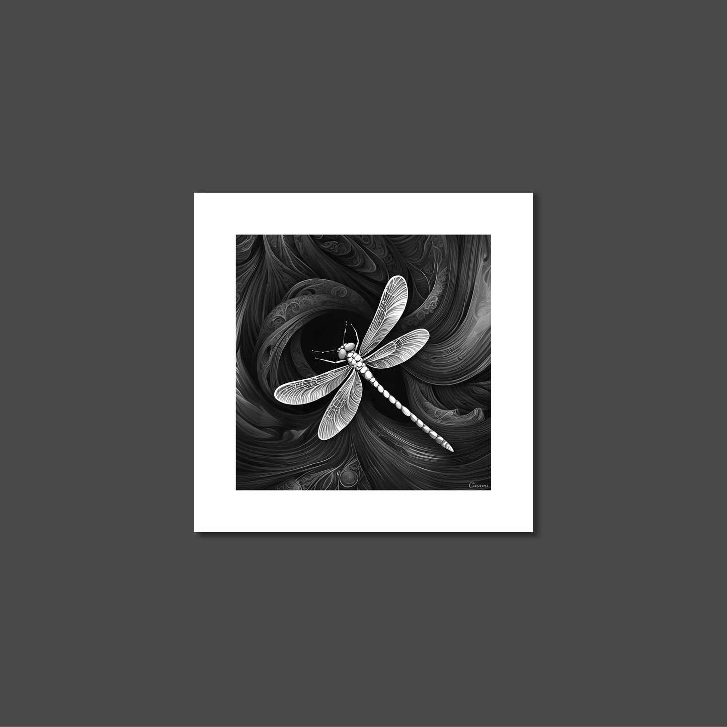 ABSTRACT DRAGONFLY **UNFRAMED ART PRINT**