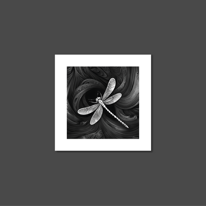 ABSTRACT DRAGONFLY **UNFRAMED ART PRINT**