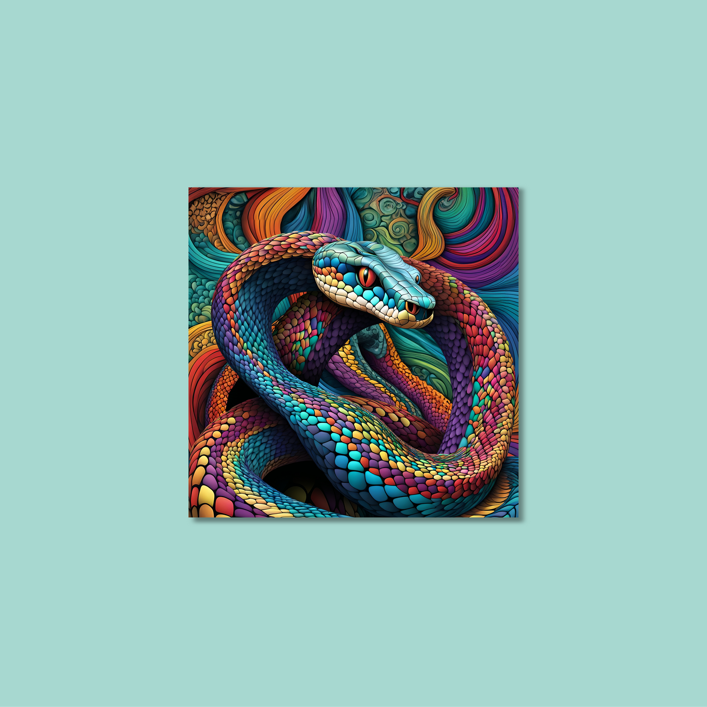 ABSTRACT COBRA **UNFRAMED ART PRINT**