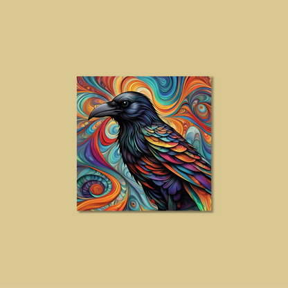 ABSTRACT CROW **UNFRAMED ART PRINT**