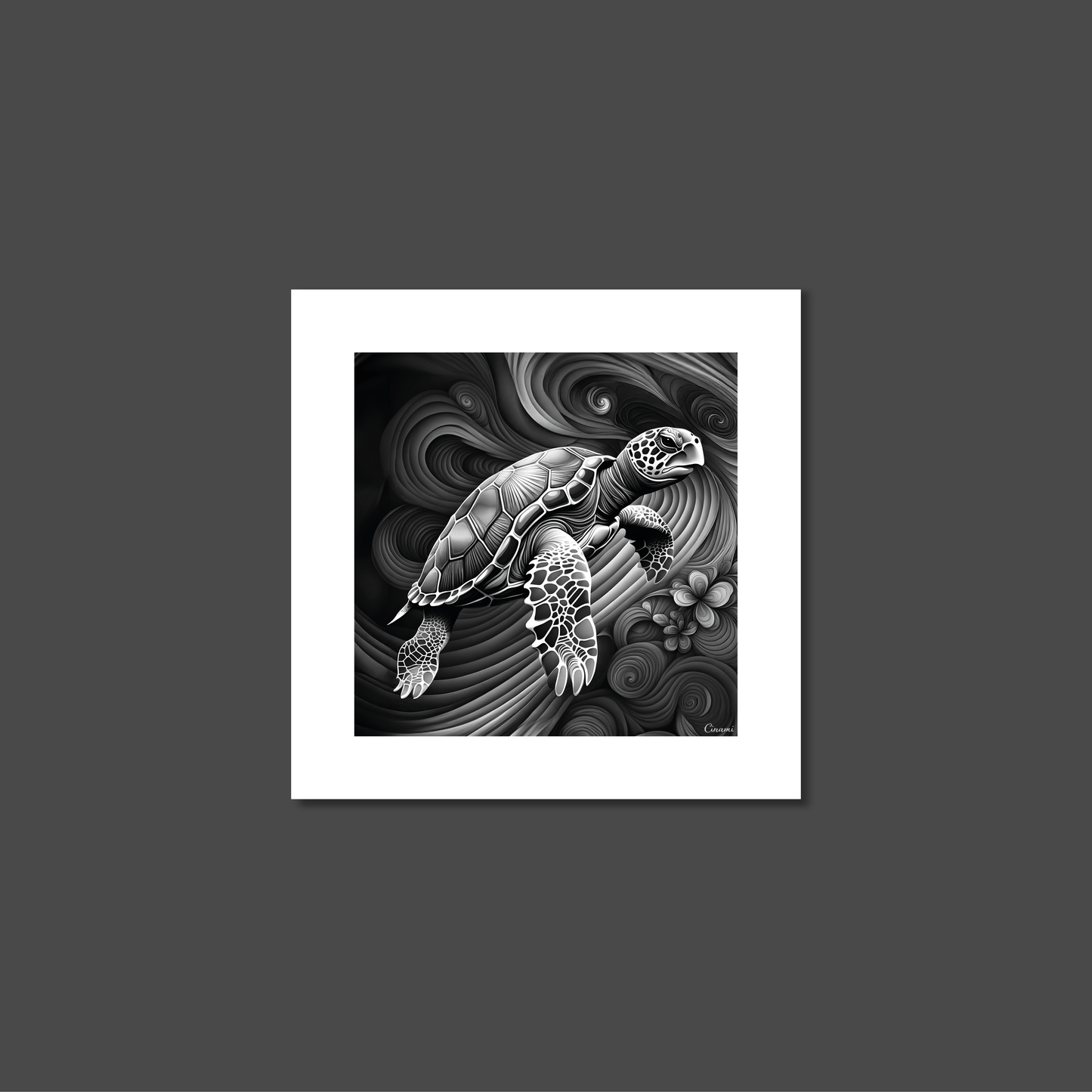 ABSTRACT TURTLE **UNFRAMED ART PRINT**