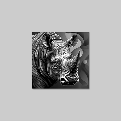 ABSTRACT RHINO **UNFRAMED ART PRINT**