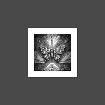 ABSTRACT BUTTERFLY **UNFRAMED ART PRINT**