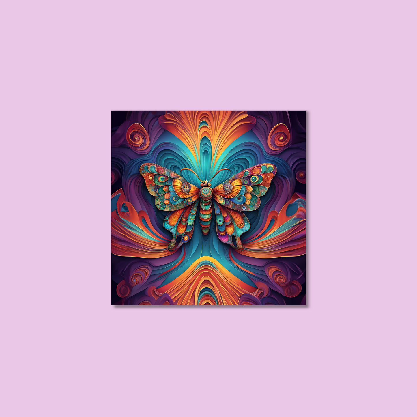 ABSTRACT BUTTERFLY **UNFRAMED ART PRINT**
