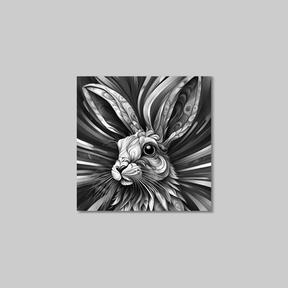 ABSTRACT RABBIT **UNFRAMED ART PRINT**