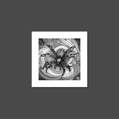 ABSTRACT SPIDER **UNFRAMED ART PRINT**