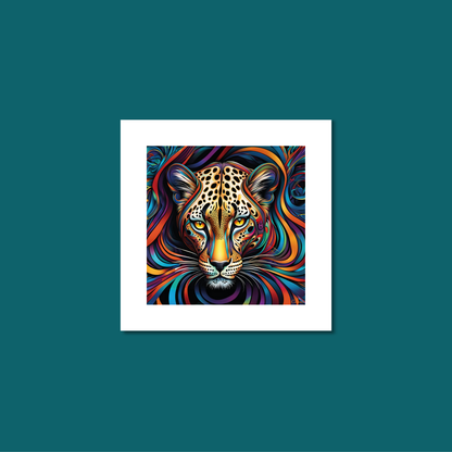 ABSTRACT LEOPARD **UNFRAMED ART PRINT**
