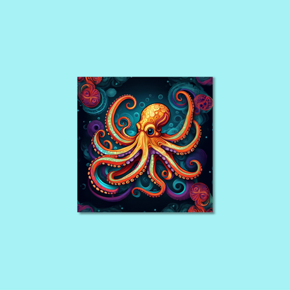 ABSTRACT OCTOPUS **UNFRAMED ART PRINT**