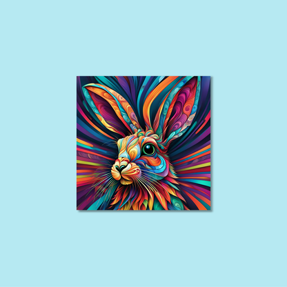 ABSTRACT RABBIT **UNFRAMED ART PRINT**
