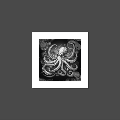 ABSTRACT OCTOPUS **UNFRAMED ART PRINT**