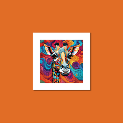 ABSTRACT GIRAFFE **UNFRAMED ART PRINT**