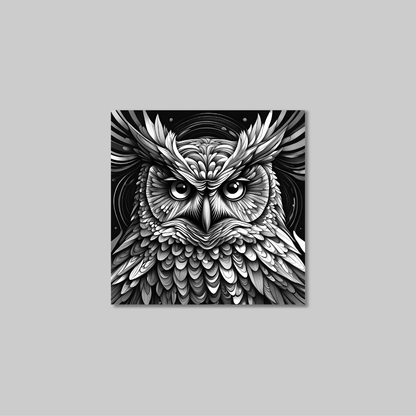 ABSTRACT OWL **UNFRAMED ART PRINT**