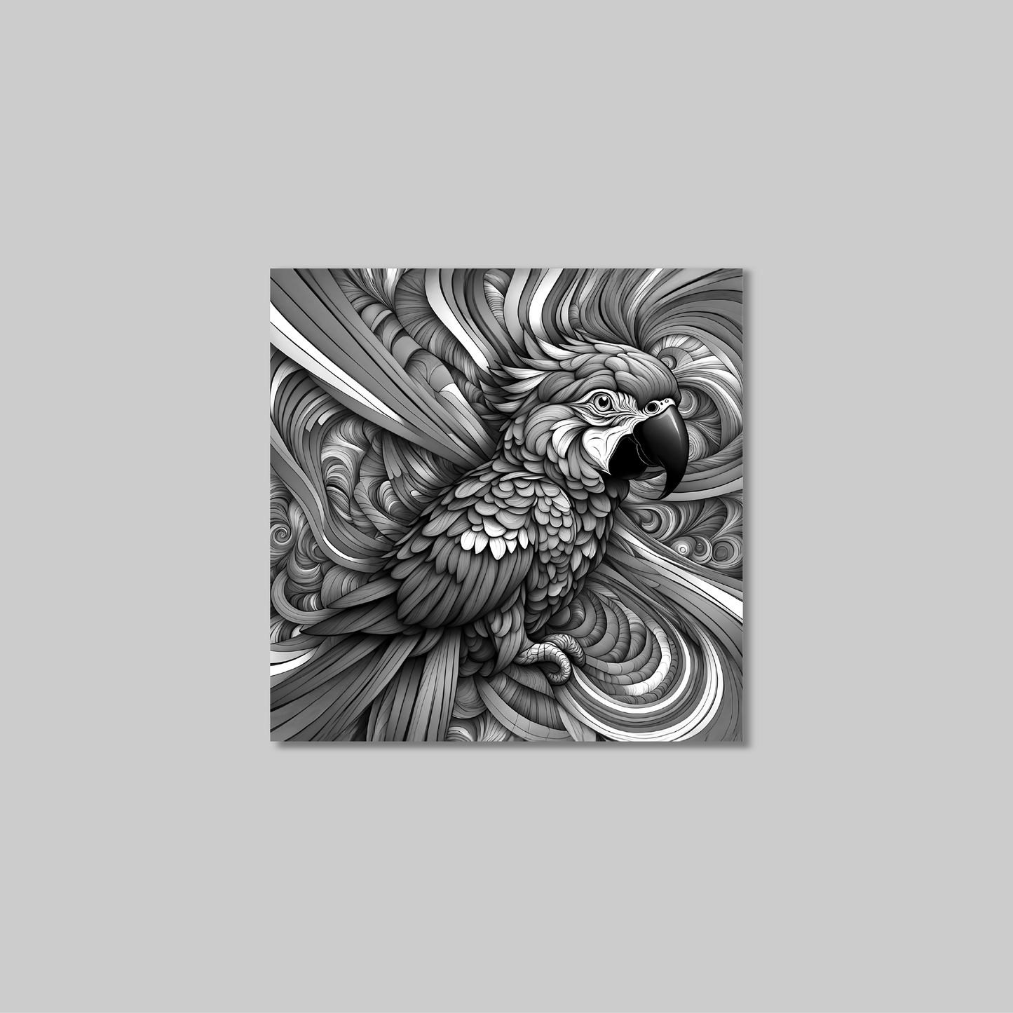 ABSTRACT PARROT **UNFRAMED ART PRINT**