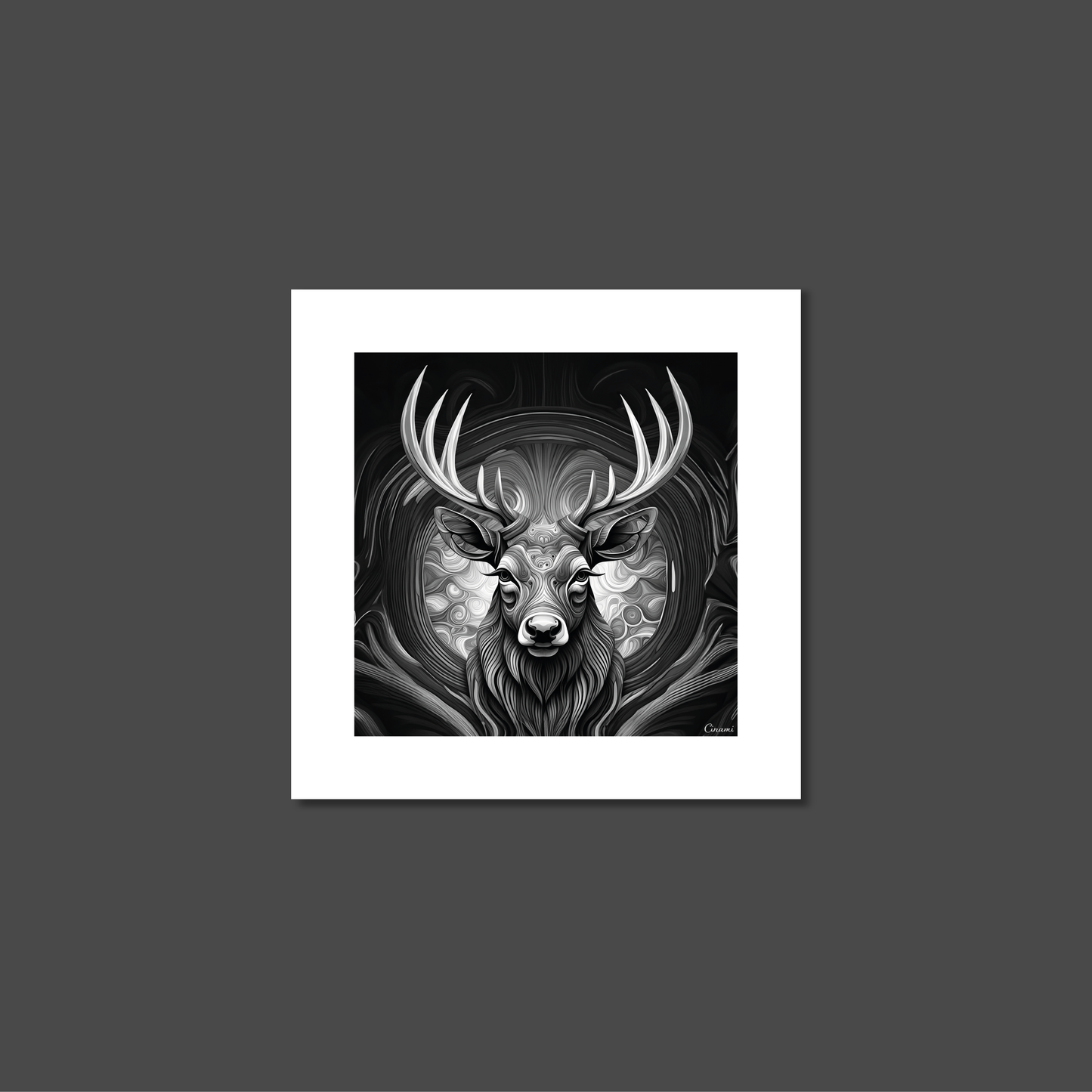 ABSTRACT STAG **UNFRAMED ART PRINT**
