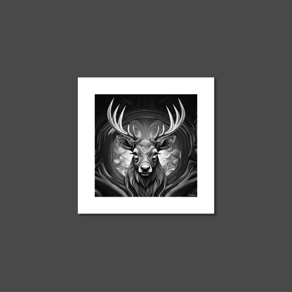 ABSTRACT STAG **UNFRAMED ART PRINT**