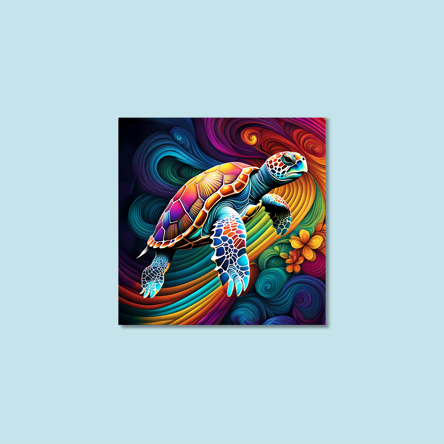 ABSTRACT TURTLE **UNFRAMED ART PRINT**