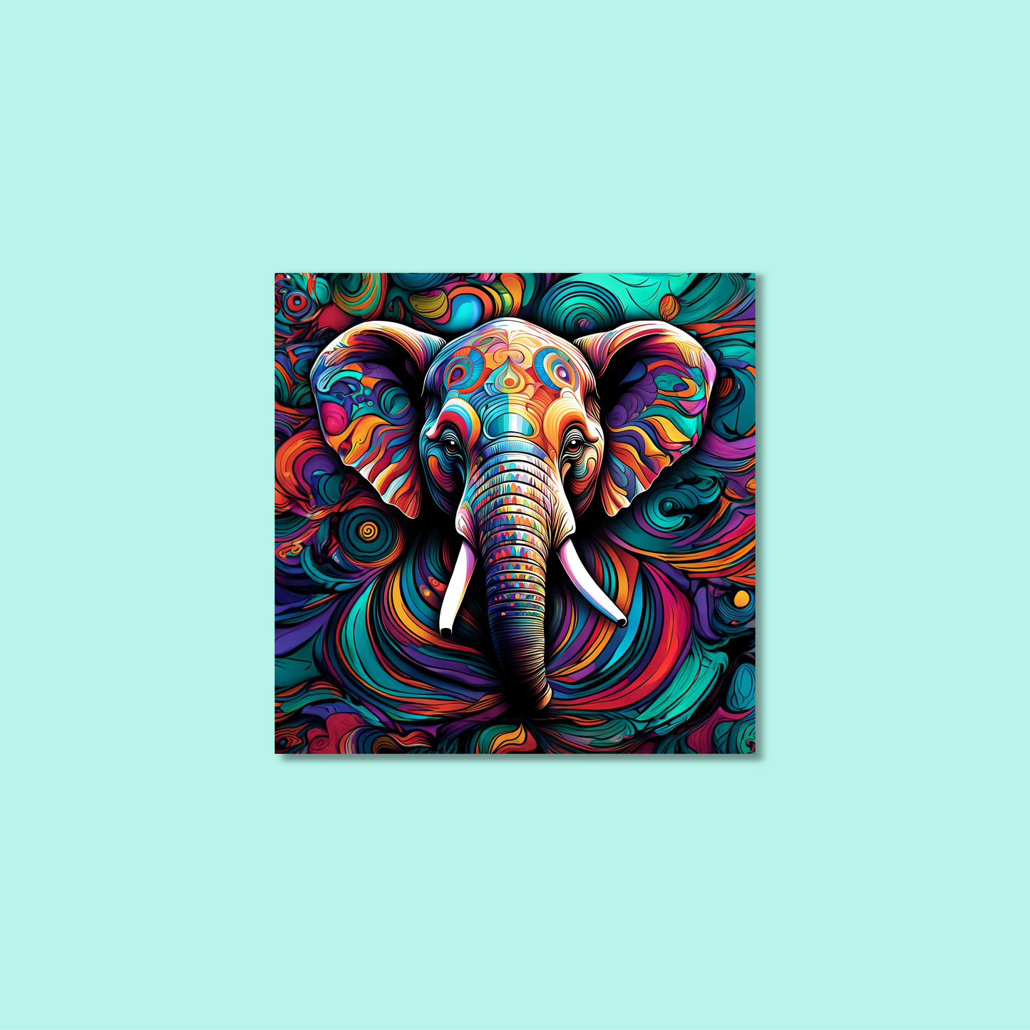 ABSTRACT ELEPHANT **UNFRAMED ART PRINT**