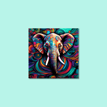 ABSTRACT ELEPHANT **UNFRAMED ART PRINT**