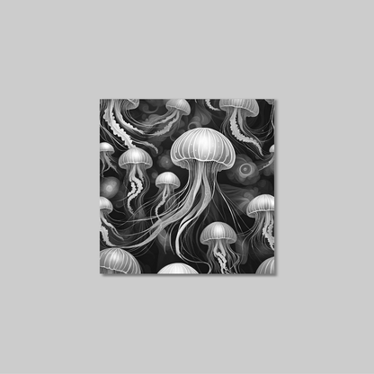 ABSTRACT JELLYFISH **UNFRAMED ART PRINT**