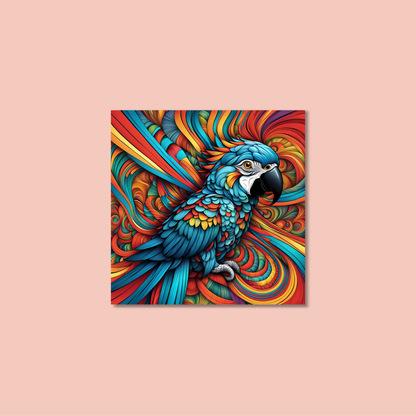 ABSTRACT PARROT **UNFRAMED ART PRINT**
