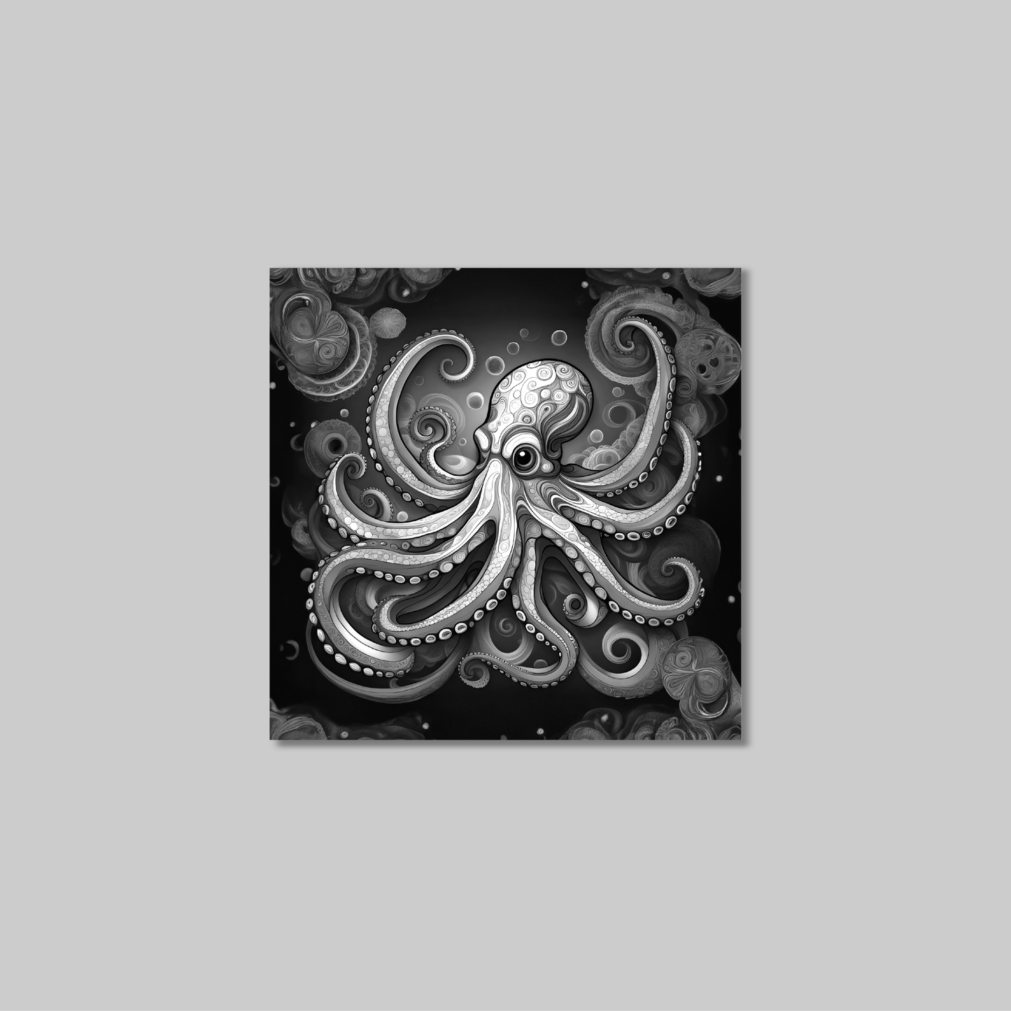 ABSTRACT OCTOPUS **UNFRAMED ART PRINT**