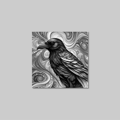 ABSTRACT CROW **UNFRAMED ART PRINT**