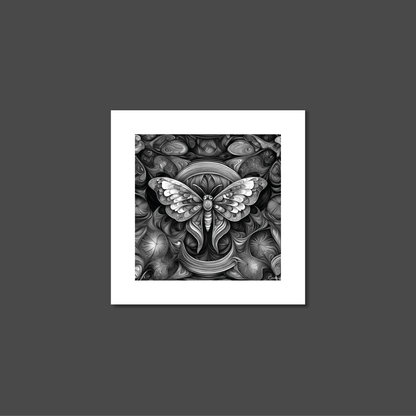ABSTRACT MOTH **UNFRAMED ART PRINT**