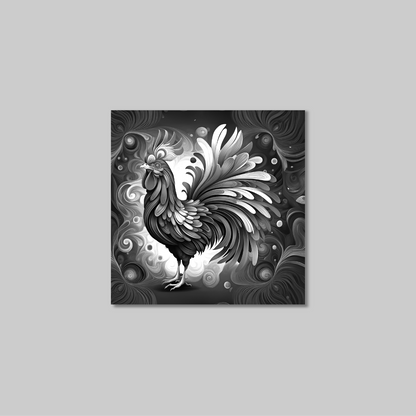 ABSTRACT COCKEREL **UNFRAMED ART PRINT**