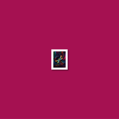 ABSTRACT DRAGONFLY **UNFRAMED ART PRINT**