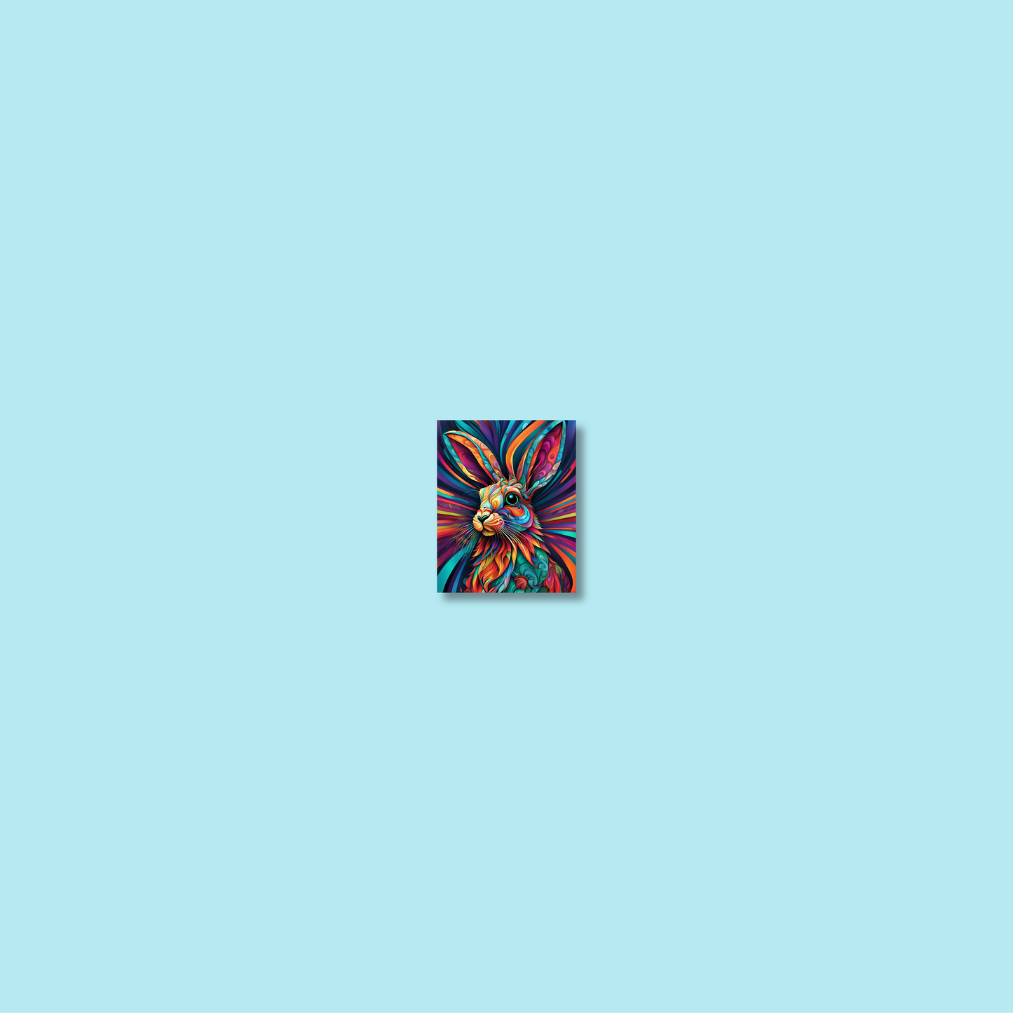 ABSTRACT RABBIT **UNFRAMED ART PRINT**