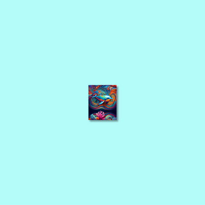 ABSTRACT DOLPHIN **UNFRAMED ART PRINT**