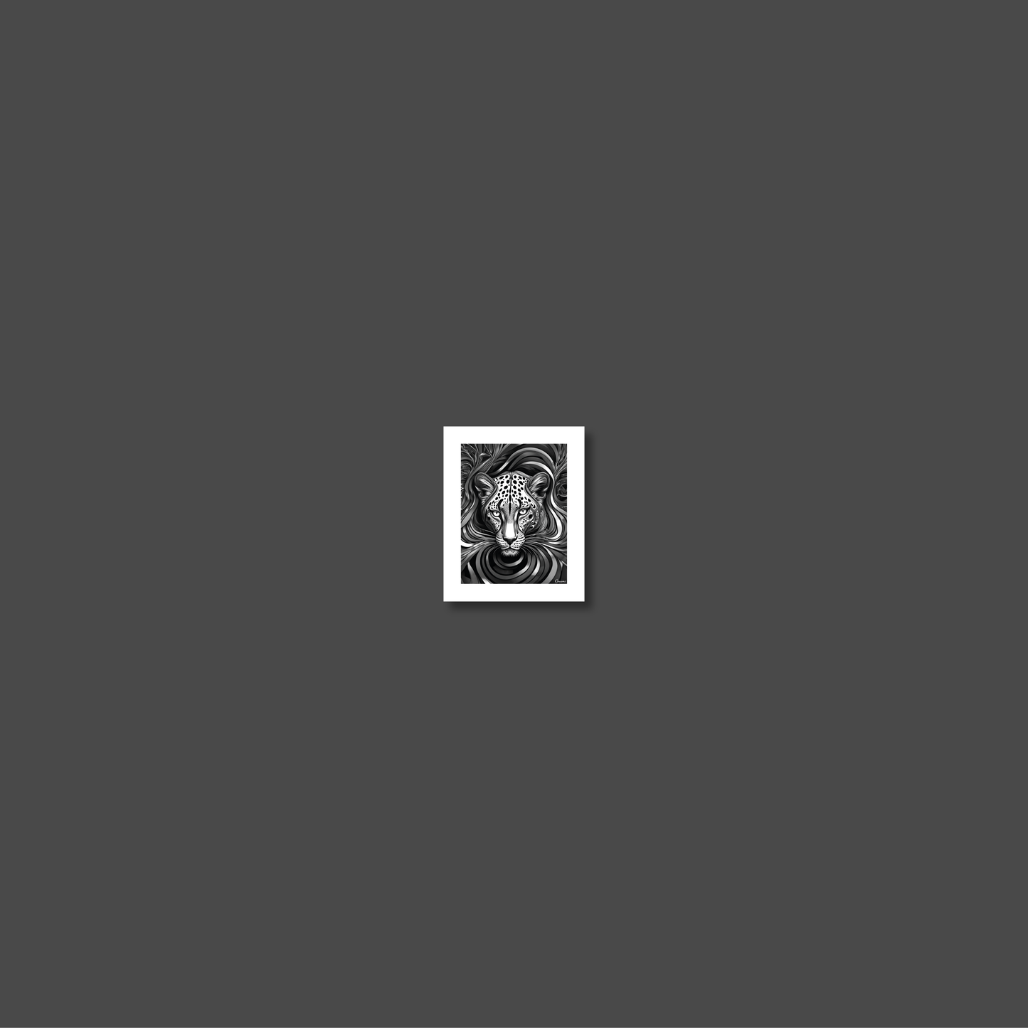 ABSTRACT LEOPARD **UNFRAMED ART PRINT**