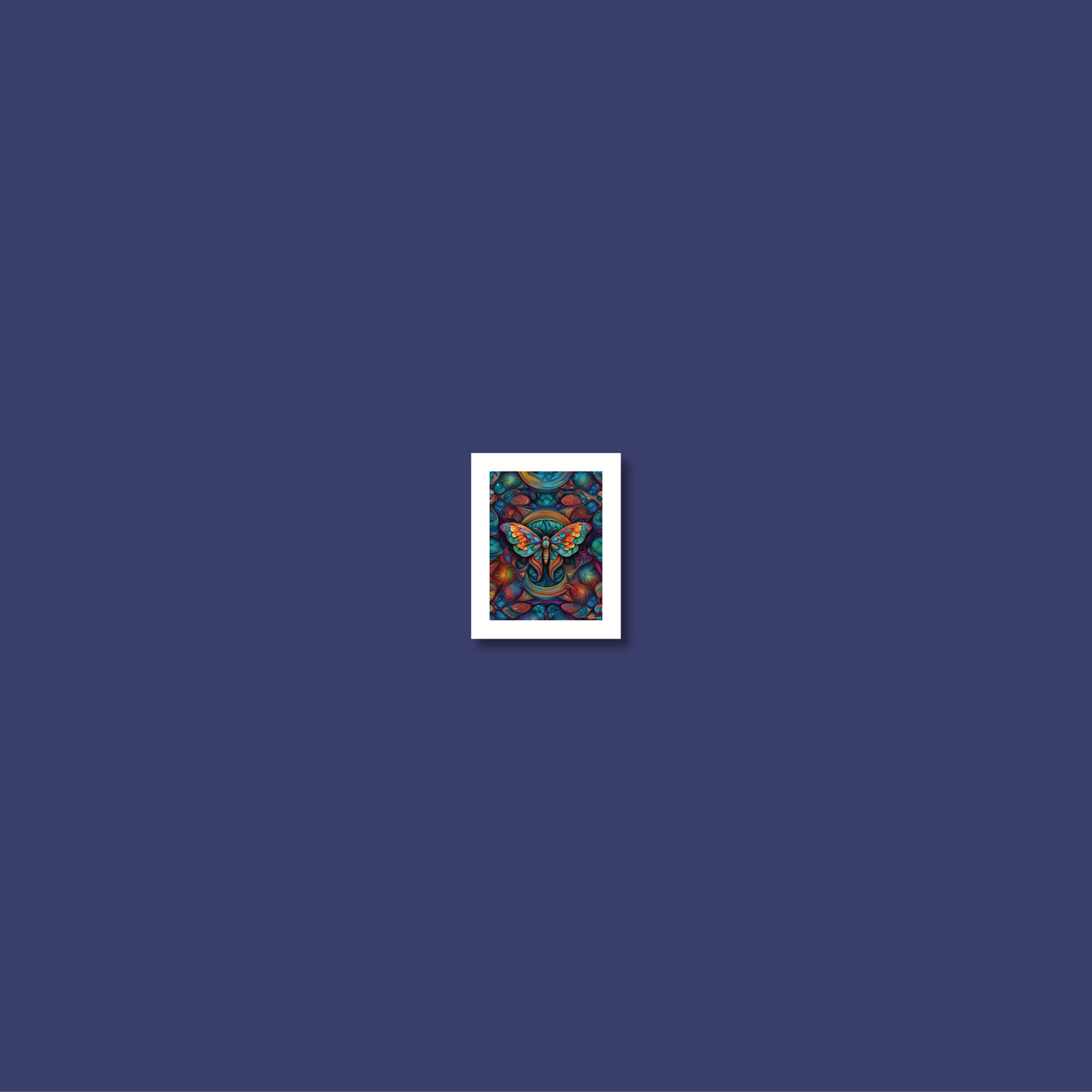ABSTRACT MOTH **UNFRAMED ART PRINT**
